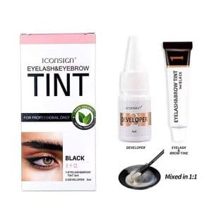 ICONSIGN Eyebrow Tint Kit, Waterproof Quick-Drying Semi-Permanent Eyebrow Dye for Cross-Border Beauty