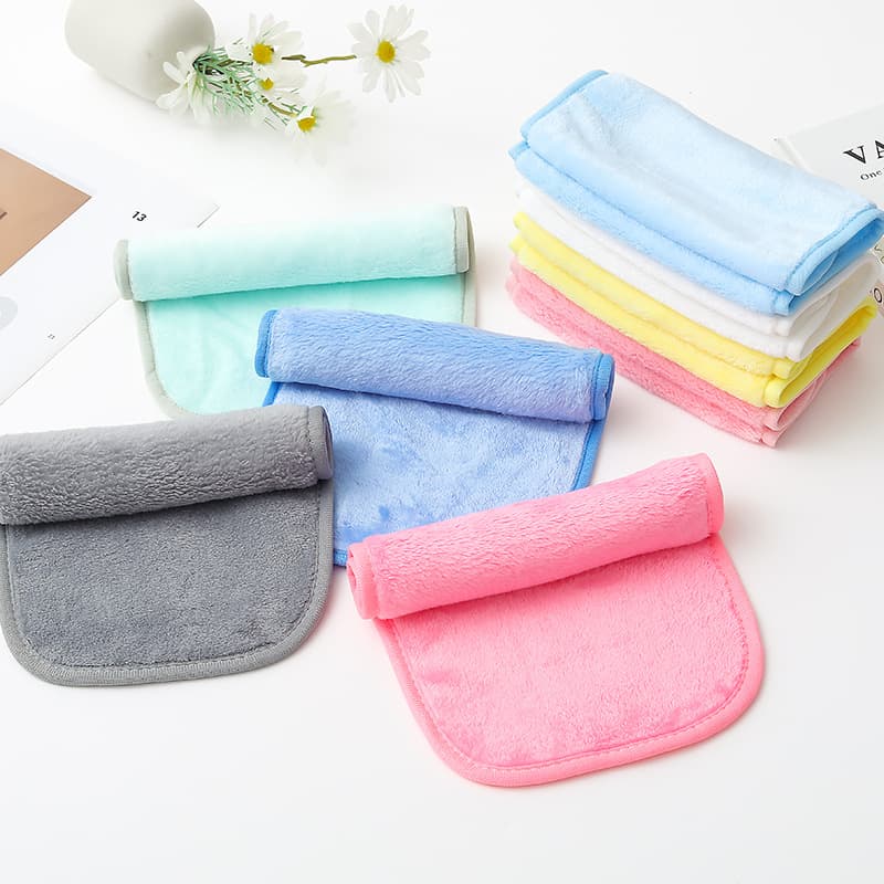Microfiber Factory Wholesale Solid Color Water Cleansing Makeup Remover Wipes Facial Cleansing Cosmetic Towel Lazy Makeup Remover