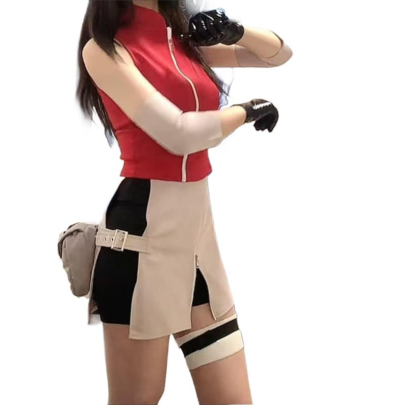Daily Wear Material Sakura Cosplay Costume and Wig