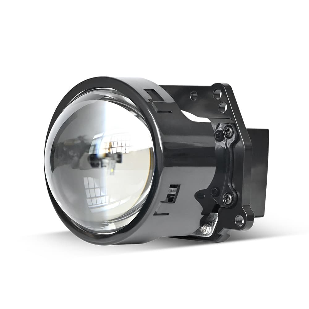 Car LED Headlight Bi-Lens 3-Inch Dual Reflector High Power 70W Hi/Lo Beam H4 H7 H11 Universal