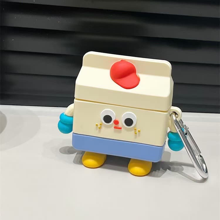 Cute robot airpods 4th generation silicone wireless Bluetooth headset protective cover suitable for Apple pro3 generation cartoon