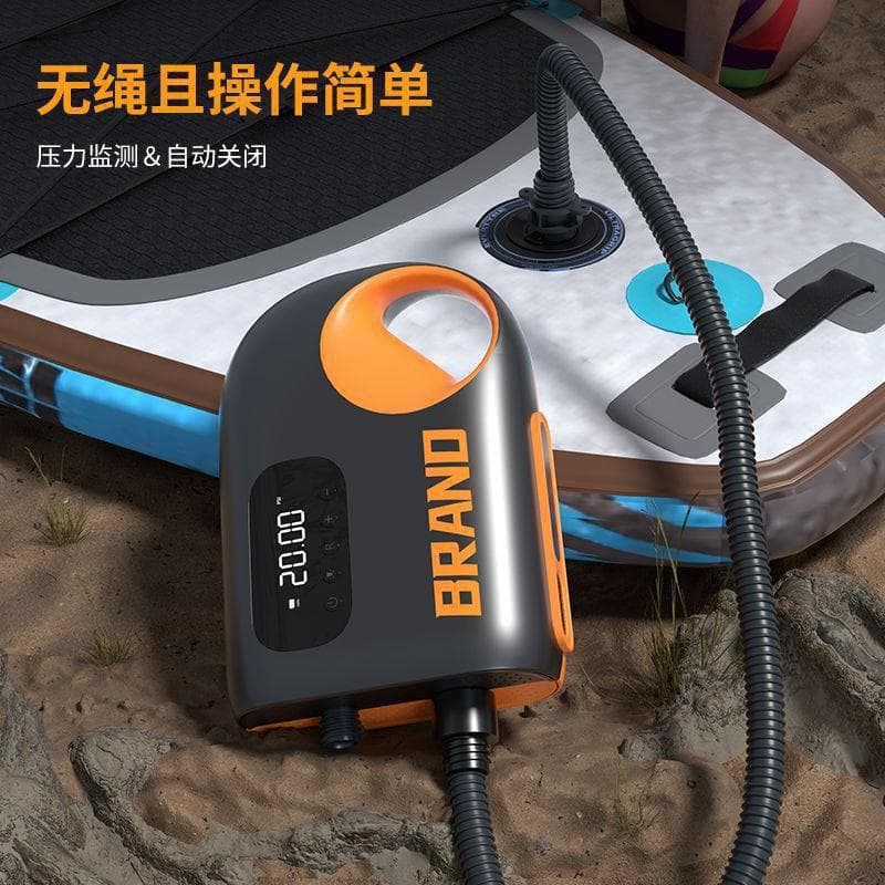 Outdoor Portable Electric Car Inflator Pump, Wireless Rapid Inflation Air Pump for Tents, SUP Paddle Boards, and Kayaks