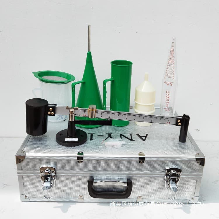 NY-1 Type Mud Three-Piece Set Tester Mud 3-Piece Set Densimeter Sand Content Viscosimeter Density Scale Aluminum Case