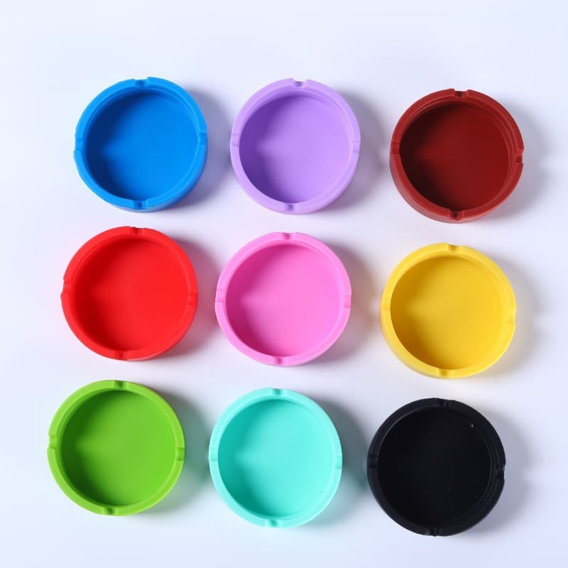 Portable Silicone Ashtray Creative Ashtray Durable Easy to Clean Home Ashtray Wholesale Stock
