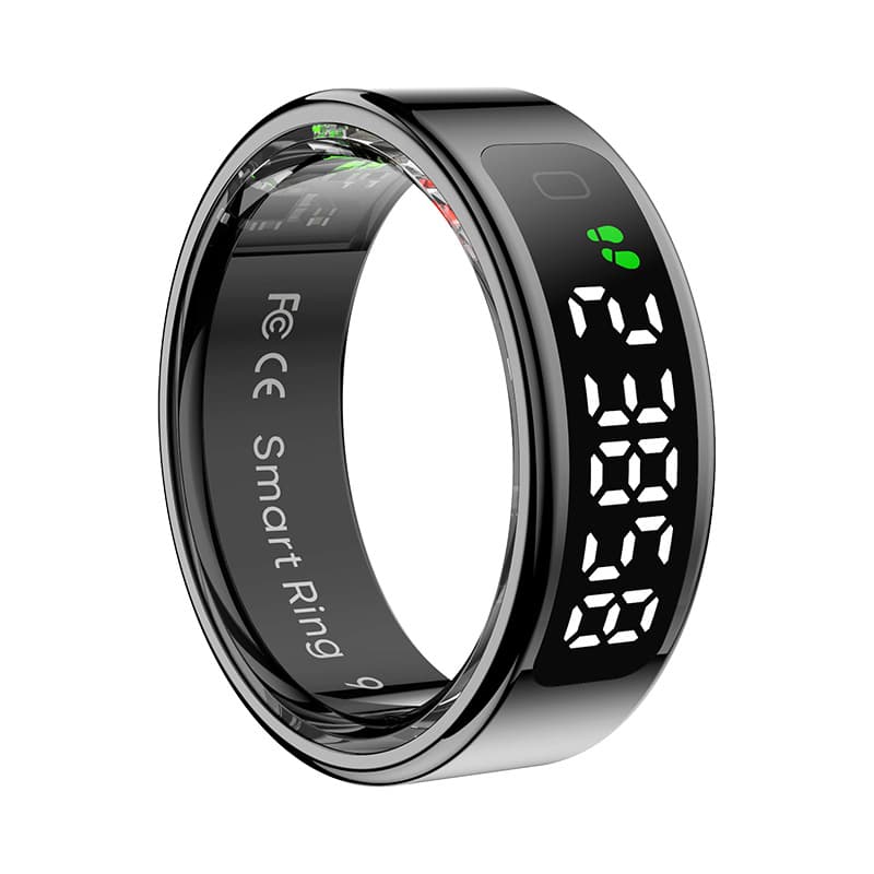 R11 (Qring) Display Wireless Charging Gesture Control Sleep Heart Rate Step Counter Calorie R11C Smart Ring