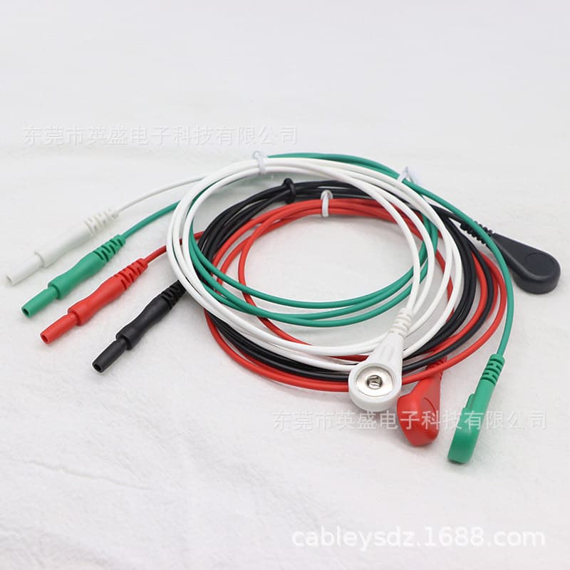 Factory production 1.5MM female tube to 4.0 female adapter, lead cable in white, red, black, green.