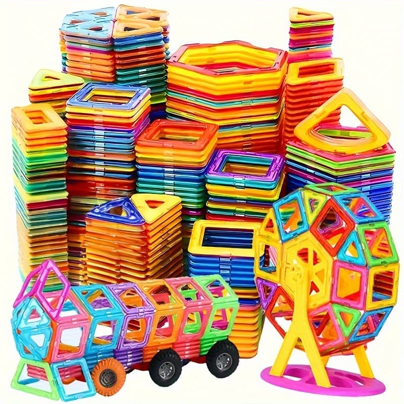 2026 New Cross-border Drop Shipping 48/96 Magnetic Tiles 3D Diamond Magnets