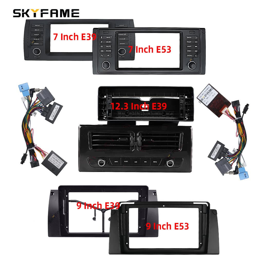 Universal Frame Kit 95-03 BMW 5 Series 7 Series E38 E39 M5 Car Audio Navigation Panel Frame