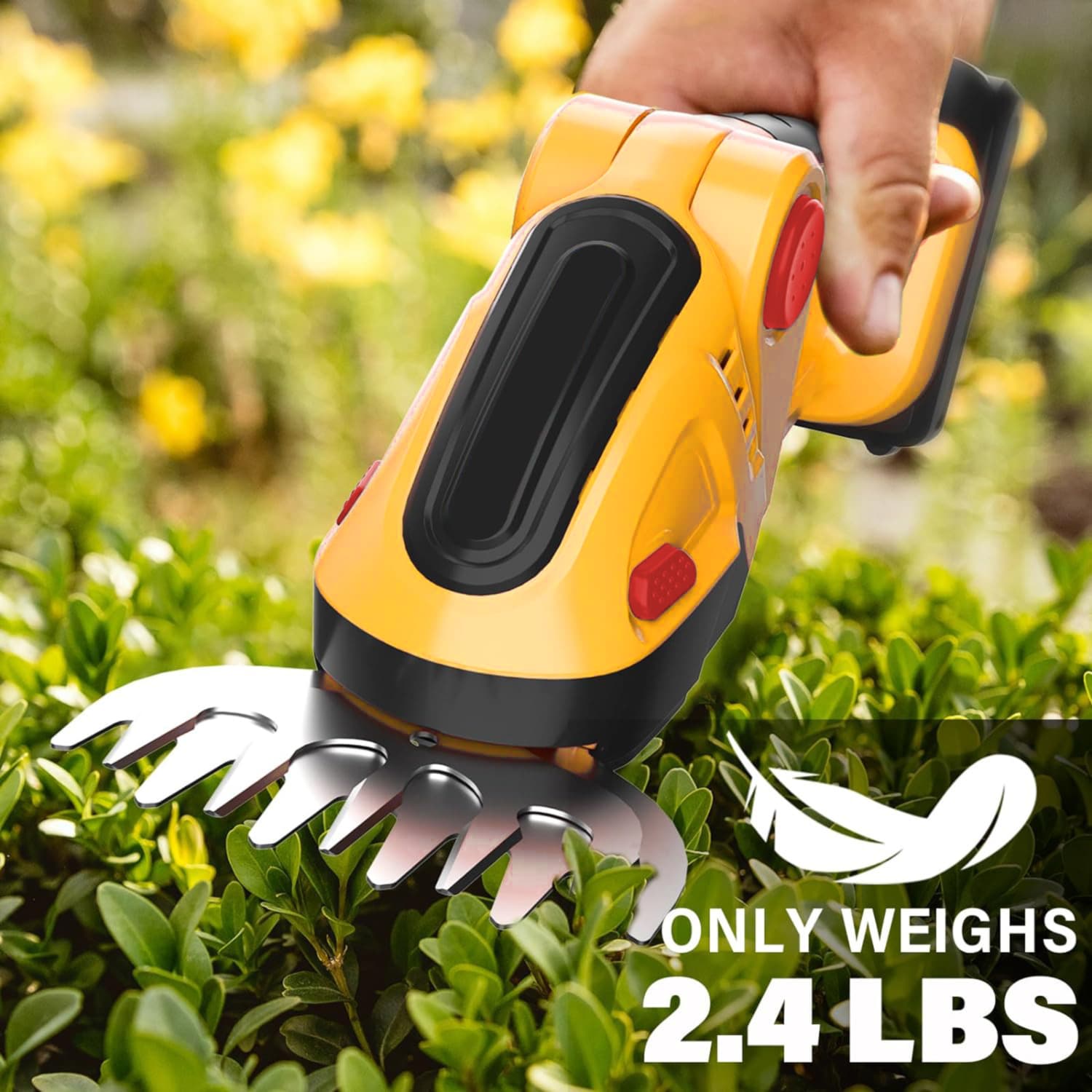 Household Lithium Handheld Hedge Trimmer Mini Electric Hedge Shears Lawn Mower Hedge Shears Trimming Machine Pruning Shears Tool