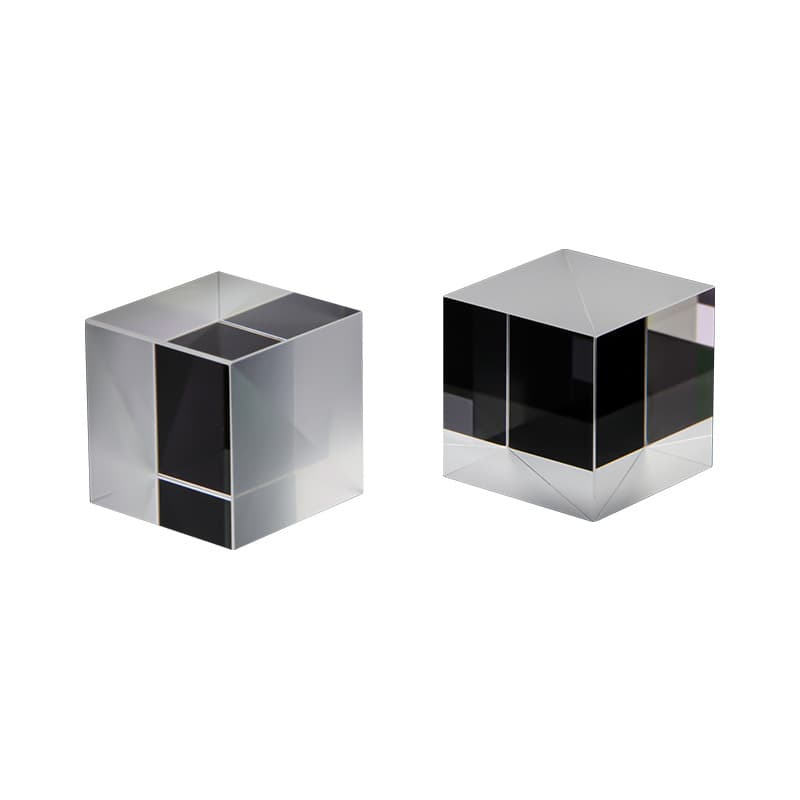 Beam Splitter Prism Projection Optical Glass Transparent Small TV Semi-Transparent Semi-Reflective Coated Lens Polarization Extinction Prism