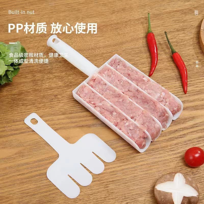 Four-Unit Meatball Maker, Ball Machine, Fish & Meat Ball Magic Mold, Shrimp Paste & Minced Meat Processor, Dumpling Tool