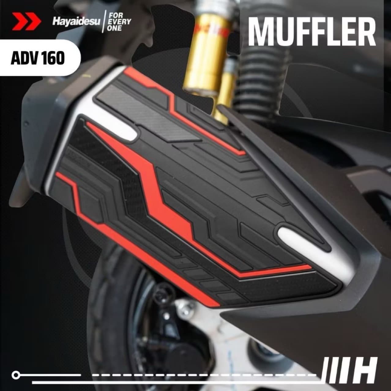 Exhaust Pipe Sticker for Honda ADV 160, Motorcycle Accessories Rubber Exhaust Protector