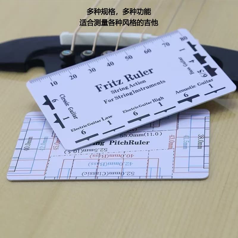 Guitar String Height Tool - Multi-function Measuring Caliper for Acoustic, Classical, Electric Guitars and Bass