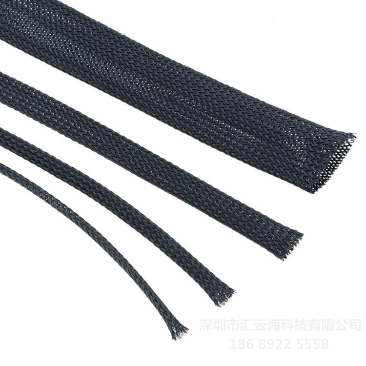 PET Braided Sleeving Nylon Braided Sleeve Flame Retardant Expandable Sleeving Custom Braided Sleeve