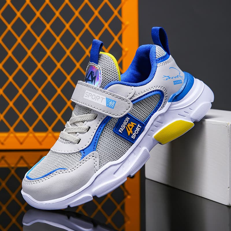 2026 Boys' Mid-Large Child Leather & Mesh Casual Shoes Sports Walking Shoes Running New