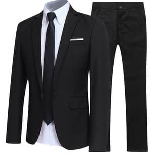 Casual Suit Set for Men, New Trendy British Style Blazer, Young Men's Fashion Two-Piece Set