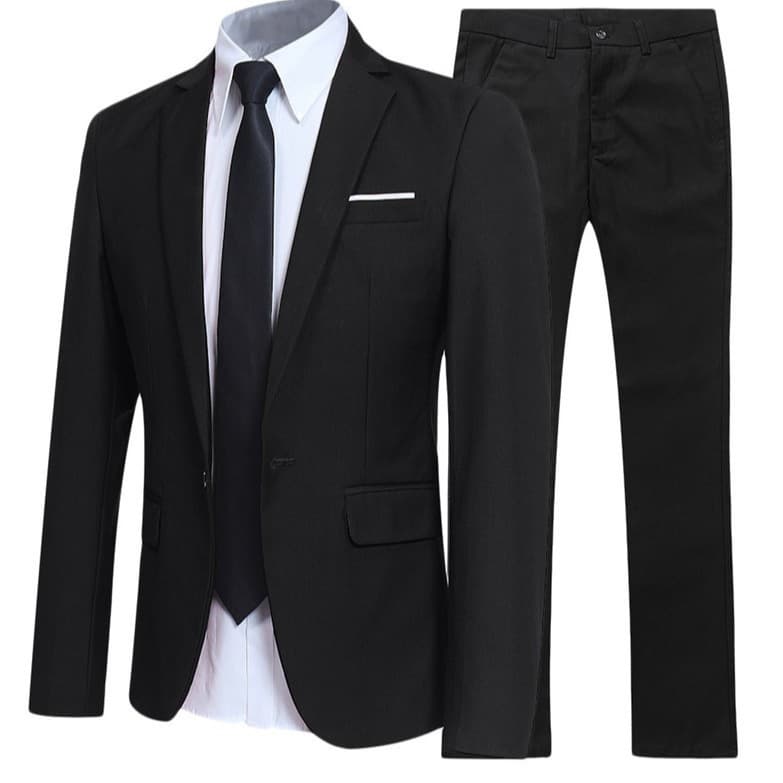 Casual Suit Set for Men, New Trendy British Style Blazer, Young Men's Fashion Two-Piece Set