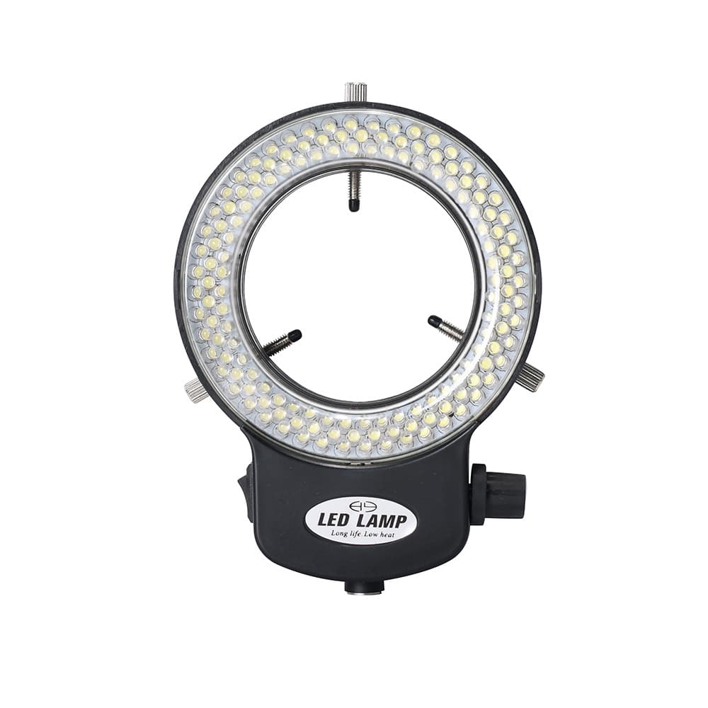 144 LED ring light source for microscopes, industrial cameras, adjustable LED light source for microscopes.