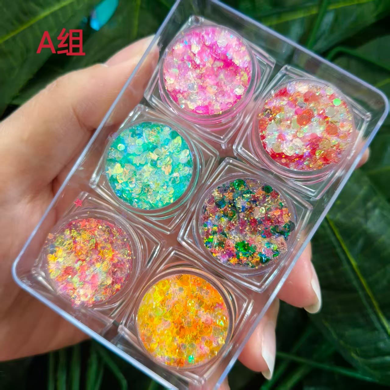 Sparkle No-Glue Eye Makeup Stickers Star Glitter Stage Cosmetics Eye Shadow Face Lip Gel for Children's Day Makeup