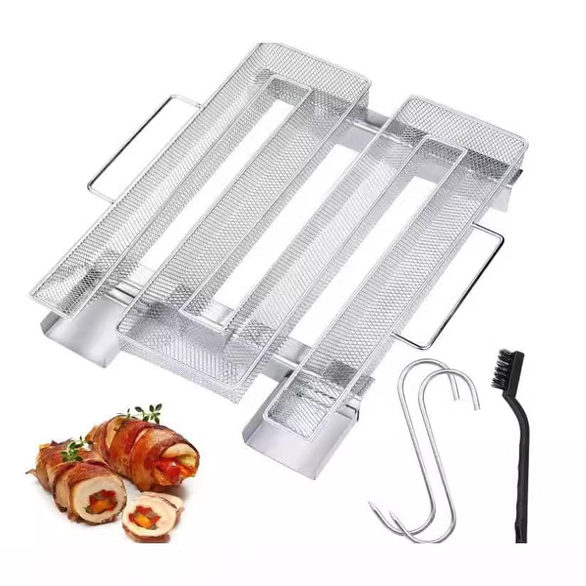 Cross-border Amazon Foreign Trade Supply, 304 Stainless Steel Smoking Pan, Outdoor Cold Smoke Generator, BBQ Smoking Pan