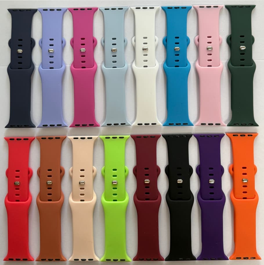 Compatible with iWatch Band Apple Figure-8 Clasp Watch Band Apple Watch 11 Silicone Butterfly Clasp Watch Strap