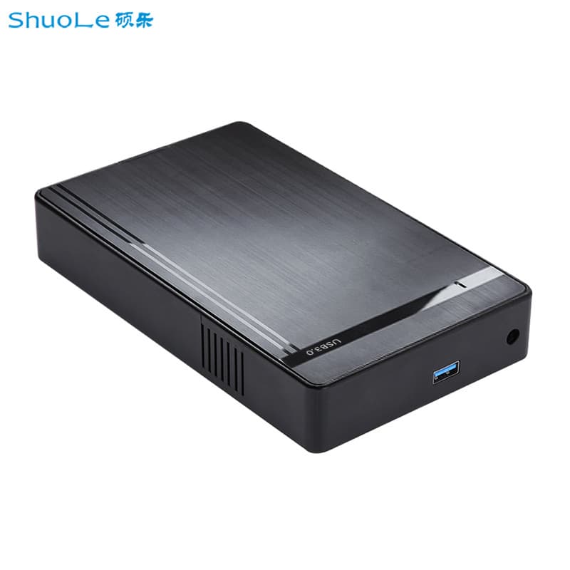 3.5-inch SATA Hard Drive Enclosure USB 3.0 High-Speed Transfer Tool-Free Installation External Mobile Hard Drive Enclosure