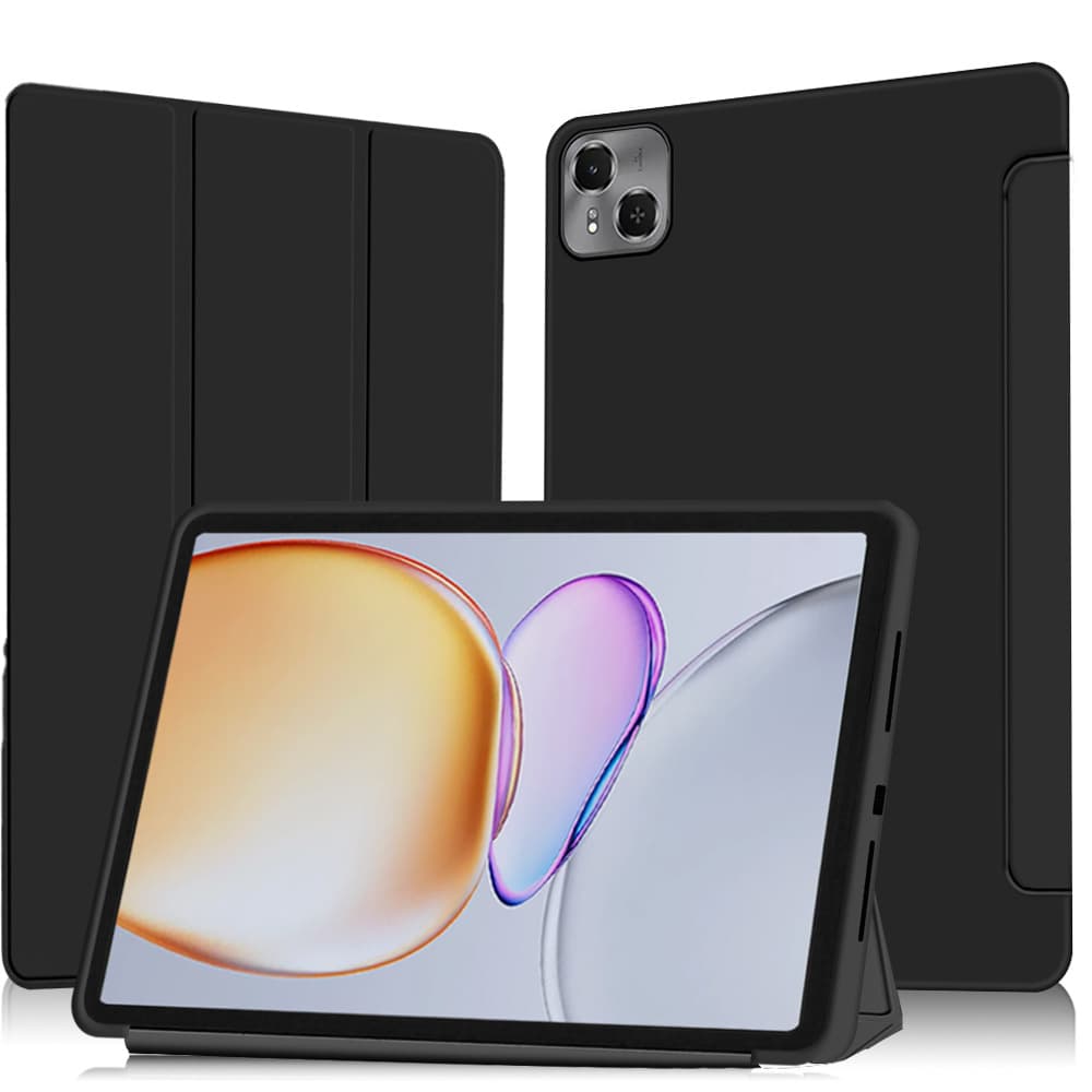 Compatible with Tecno MegaPad SE 11-inch Tablet Leather Case, Full Coverage Three-Fold TPU Soft Shell