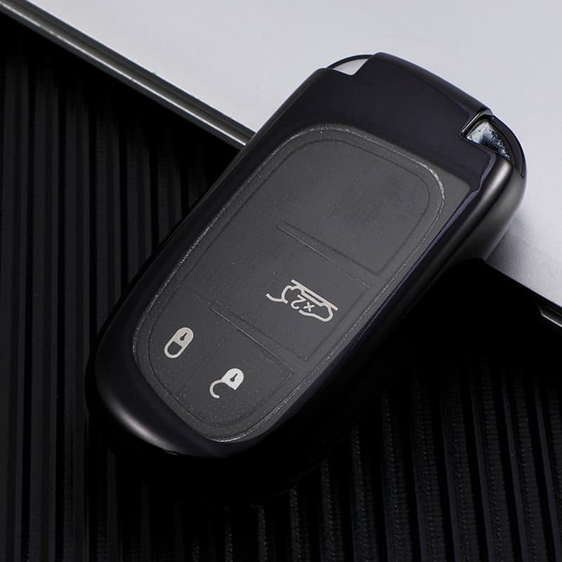 Compatible with Jeep Compass Key Case, Renegade, Dodge Journey, Grand Commander Shell, Grand Cherokee Cover
