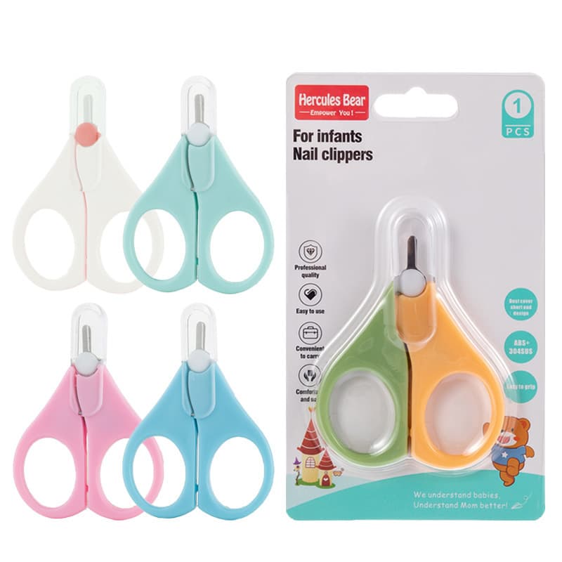 Export Only New Baby Safety Scissors Small Nail Scissors Foreign Trade Infant Nail Care Scissors