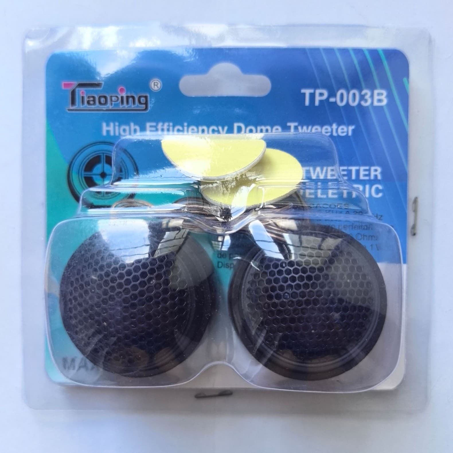 Car Audio Tweeter TP-003B, Vacuum-Formed Large Box Packaging, Tweeter, High-Frequency Speaker Accessories