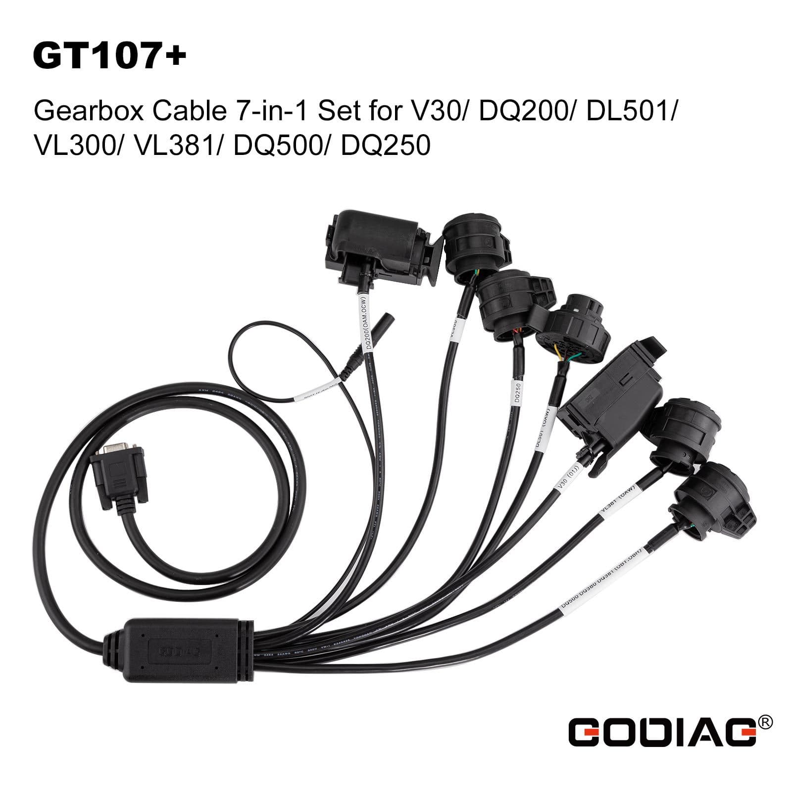 GODIAG Gearbox Cables 7-in-1 GODIAG Transmission Data Cable 7-in-1 Set