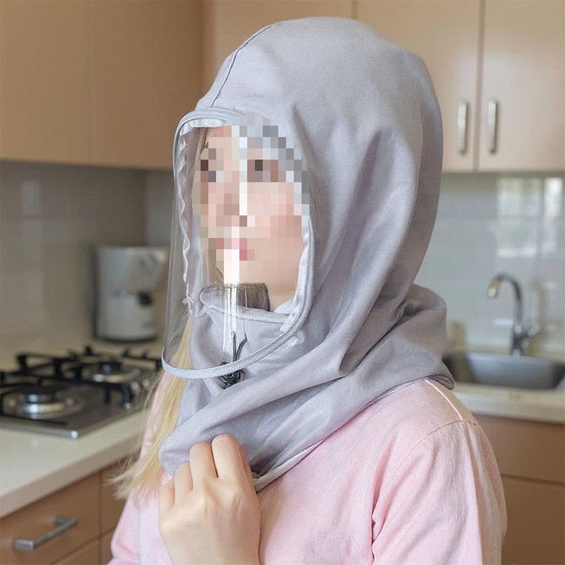 Kitchen Cooking Face Shield Full Face Frying Anti-Splash Mask Oil-Proof Mask for Cooking and Frying, Grease Protection
