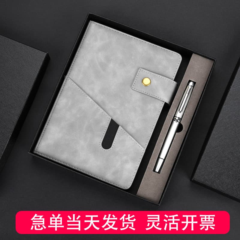 Customized A5 Business Notebook Set Creative Office Stationery Buckle Can Print Logo Notepad Memo Pad