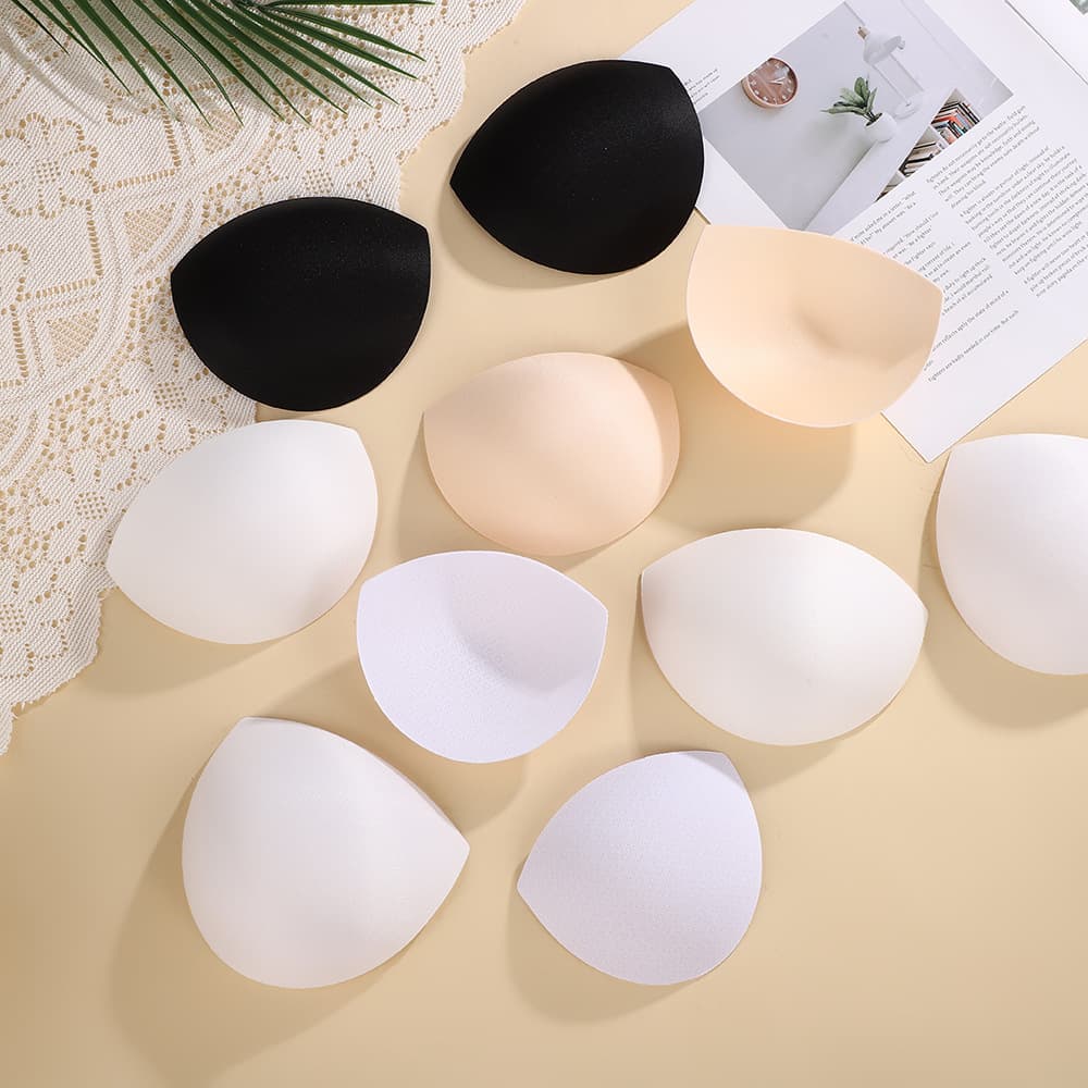 Invisible Breathable Thin Half-Round Sponge Cup Yoga Wear Wedding Dress Swimsuit Bra Insert Pad Seamless Concealed Bra Pad