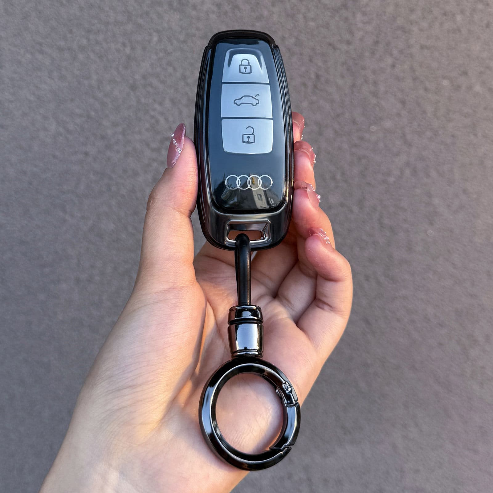 Car Key Case Cover for Audi A6L A4L Q5L A3L Q7 Q8 Q3 Q2L A5 A8L