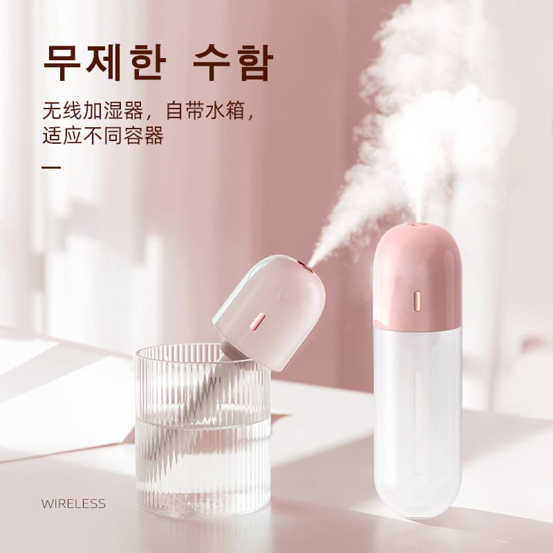 Magic Wand Humidifier Atmosphere Night Light Humidifier Desktop Car Office Bedroom Ornaments Humidifier Gifts