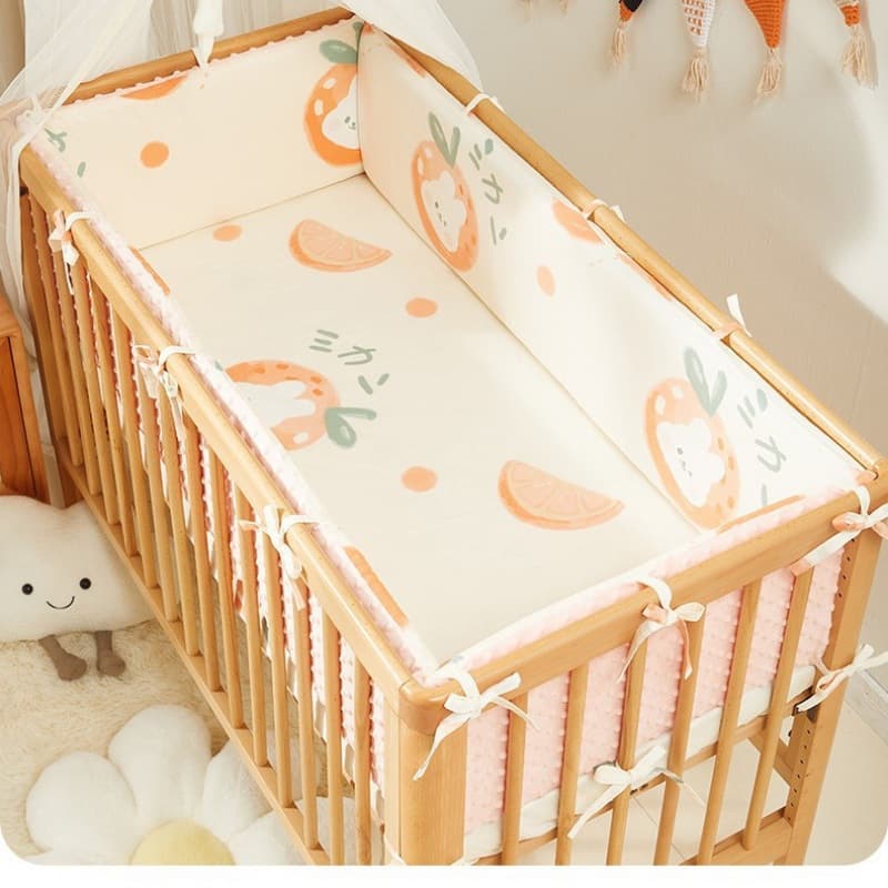 Baby crib fence soft-packed spliced bed fence anti-collision bed fence one-piece cloth baby children's layout cotton bedside