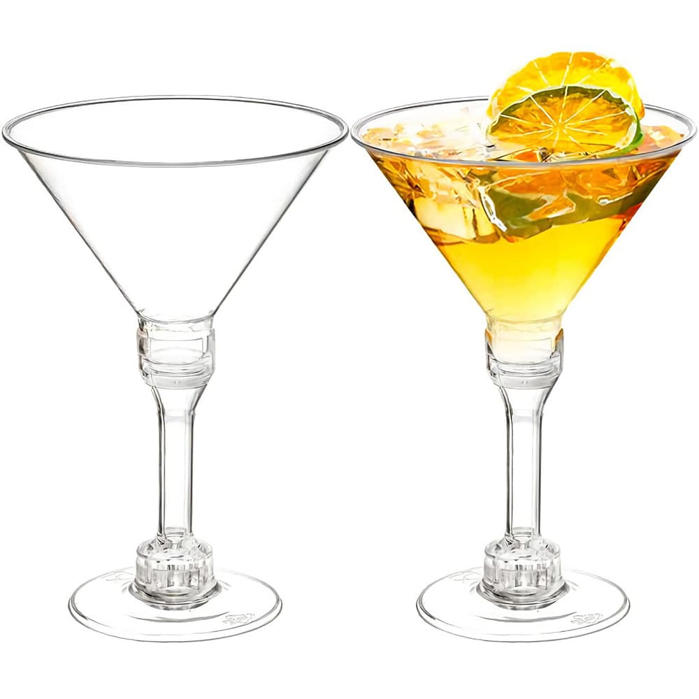 Disposable plastic cocktail glasses, wine glasses, dessert table champagne glasses, ice cream cups, jelly pudding cups, mousse cups