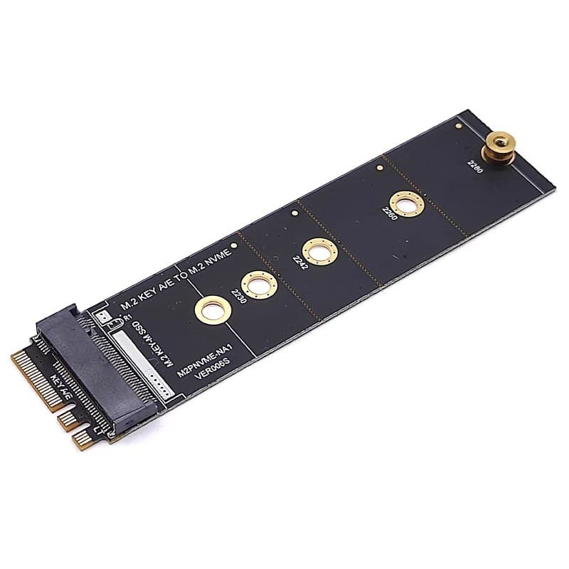 M.2 KEY A or E to M.2 NVMe Protocol Adapter Card to KEY-M Expansion Slot WiFi Interface Convert to M.2 Drive