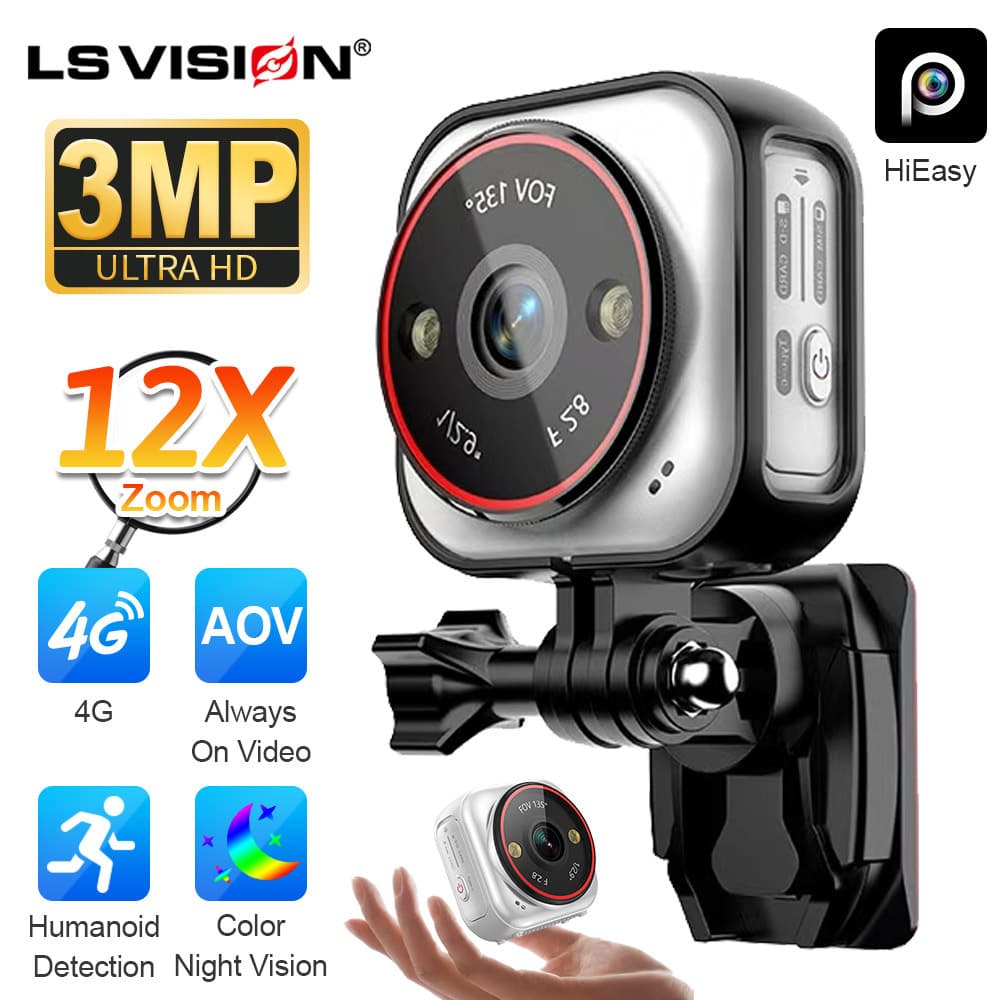 Pocket Camera Body Action Cameras Body Camera for Cycling and Hiking