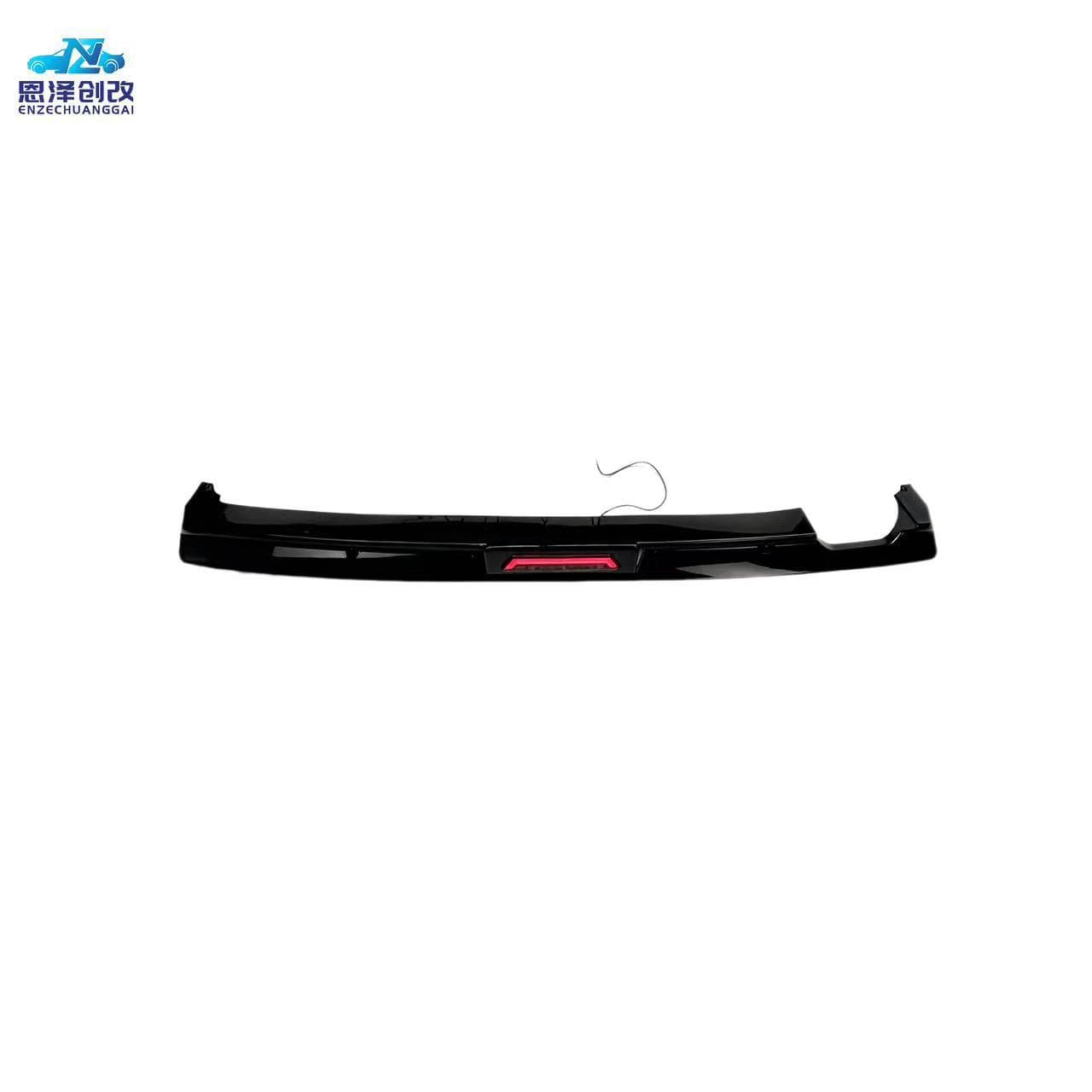 Factory wholesale BMW E36 gloss black rear lip diffuser with lights body kit modification