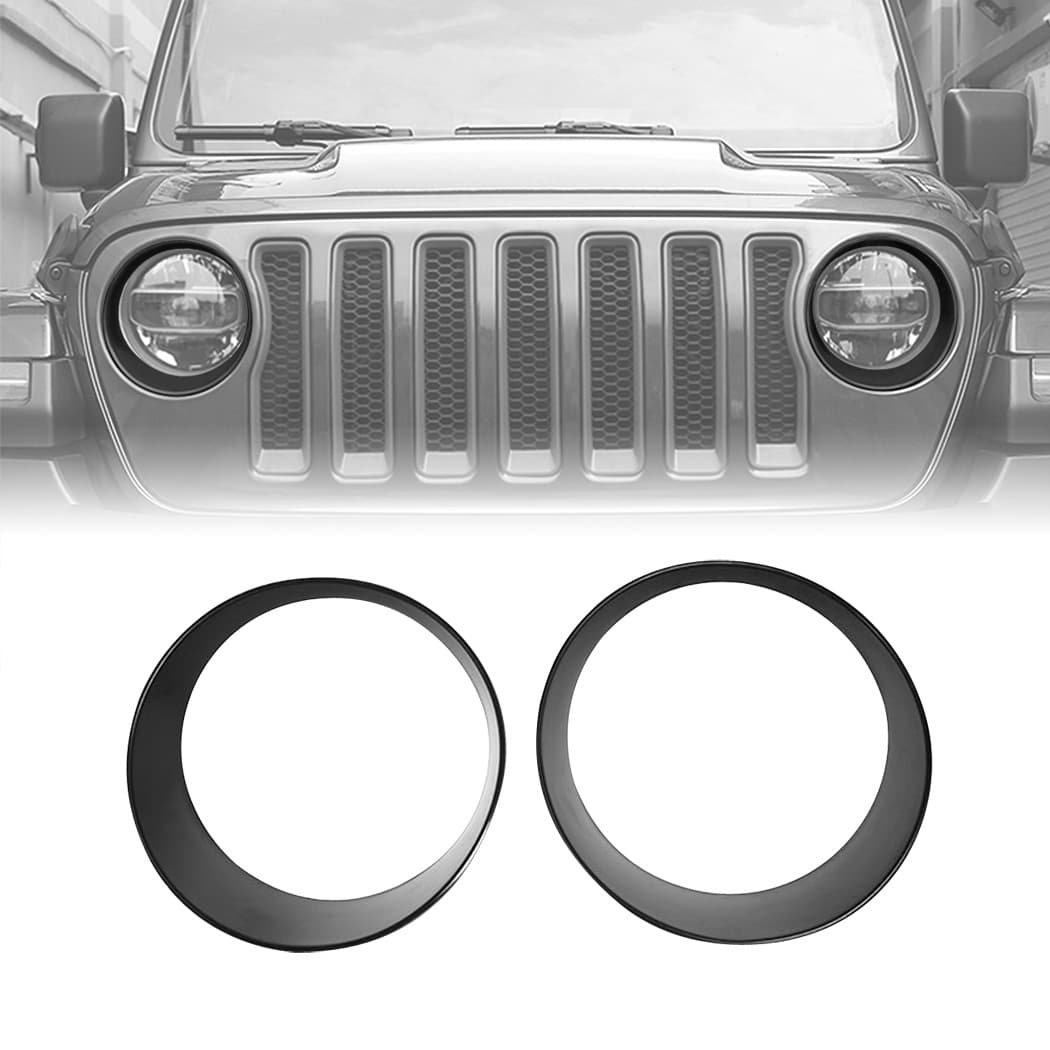 Factory Wholesale Modification Accessories for 2018-2023 JL Headlight Ring Jeep Wrangler Off-Road Vehicle