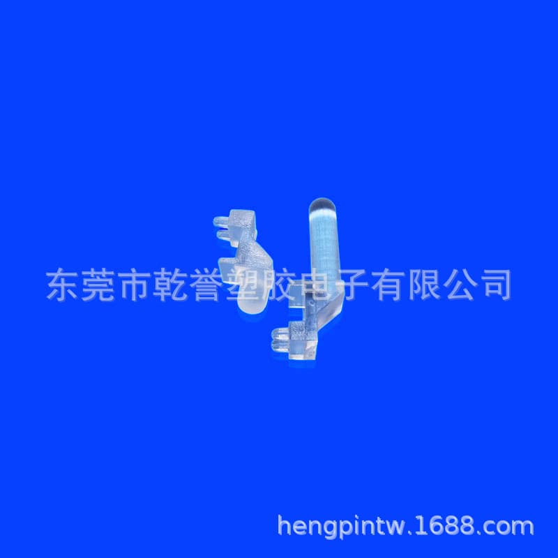 LED light guide pillars, transparent light guide pillars, round-headed light guide plates, 90-degree light guides with LPF3-6. Dongguan Qianyu Manufacturer.