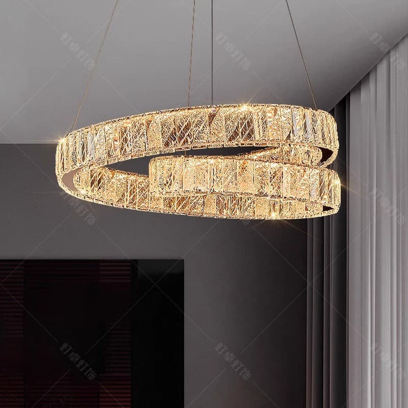 Light Luxury Crystal Chandelier Living Room Main Light Modern Simple Atmosphere Bedroom Light 2026 New Designer Restaurant Chandelier