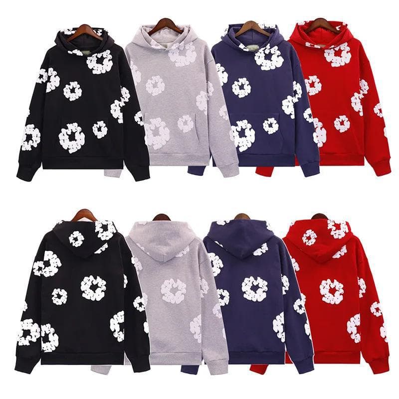 Cross-Border Foreign Trade European and American Style Hooded Sweatshirt Set, New Spring and Autumn Foam Print Sweatshirt and Pants Set, Hot Selling