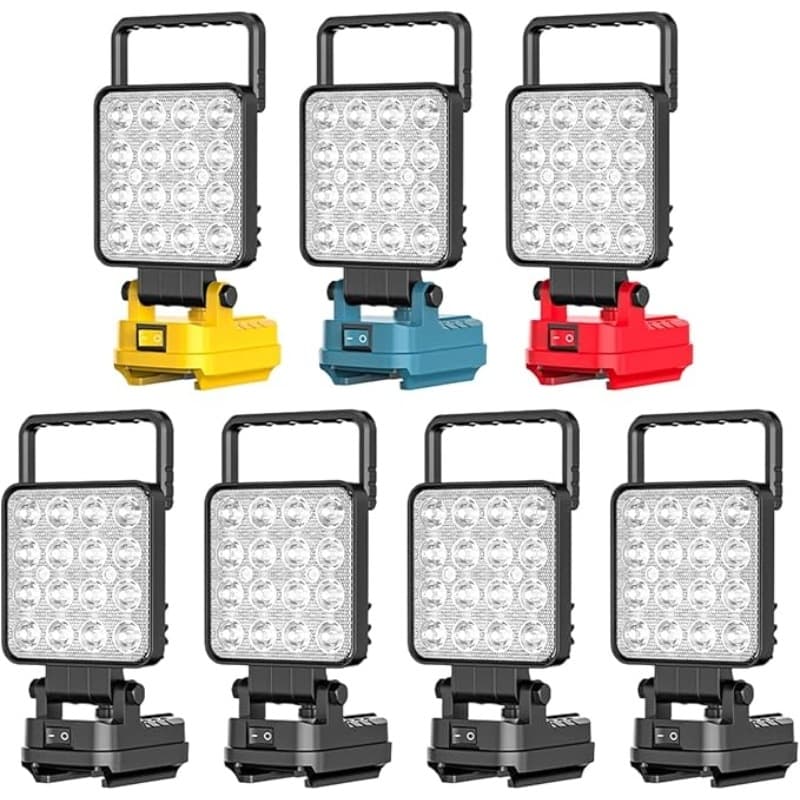 Portable outdoor work lighting adapted to Dewei Makita Milotech lithium battery pin lighting emergency maintenance lamp