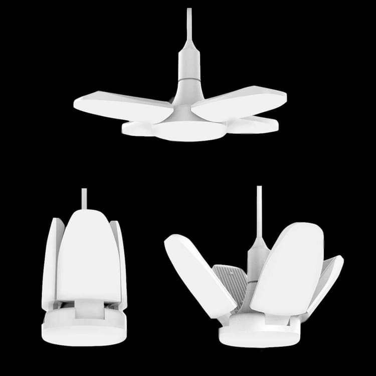 2023 Transformable Garage Lamp, Four-leaf Foldable LED Leaf Lamp 5-leaf Lamp 6-leaf Lamp for AmazonE27 Bulb