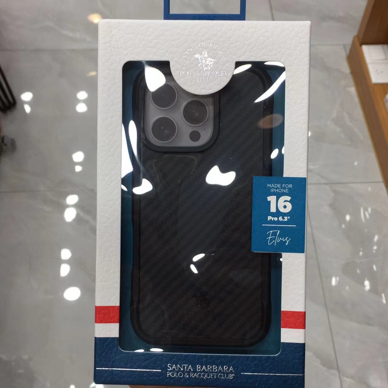 Polo Avis Carbon Fiber Case for iPhone 16 Pro Max, Minimalist Kevlar Texture