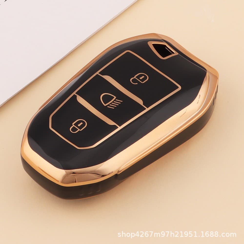 Cross-border Compatible Peugeot Key Case Cover for 4008, 3008, 5008, 408, 308, 508 Car Shell Buckle