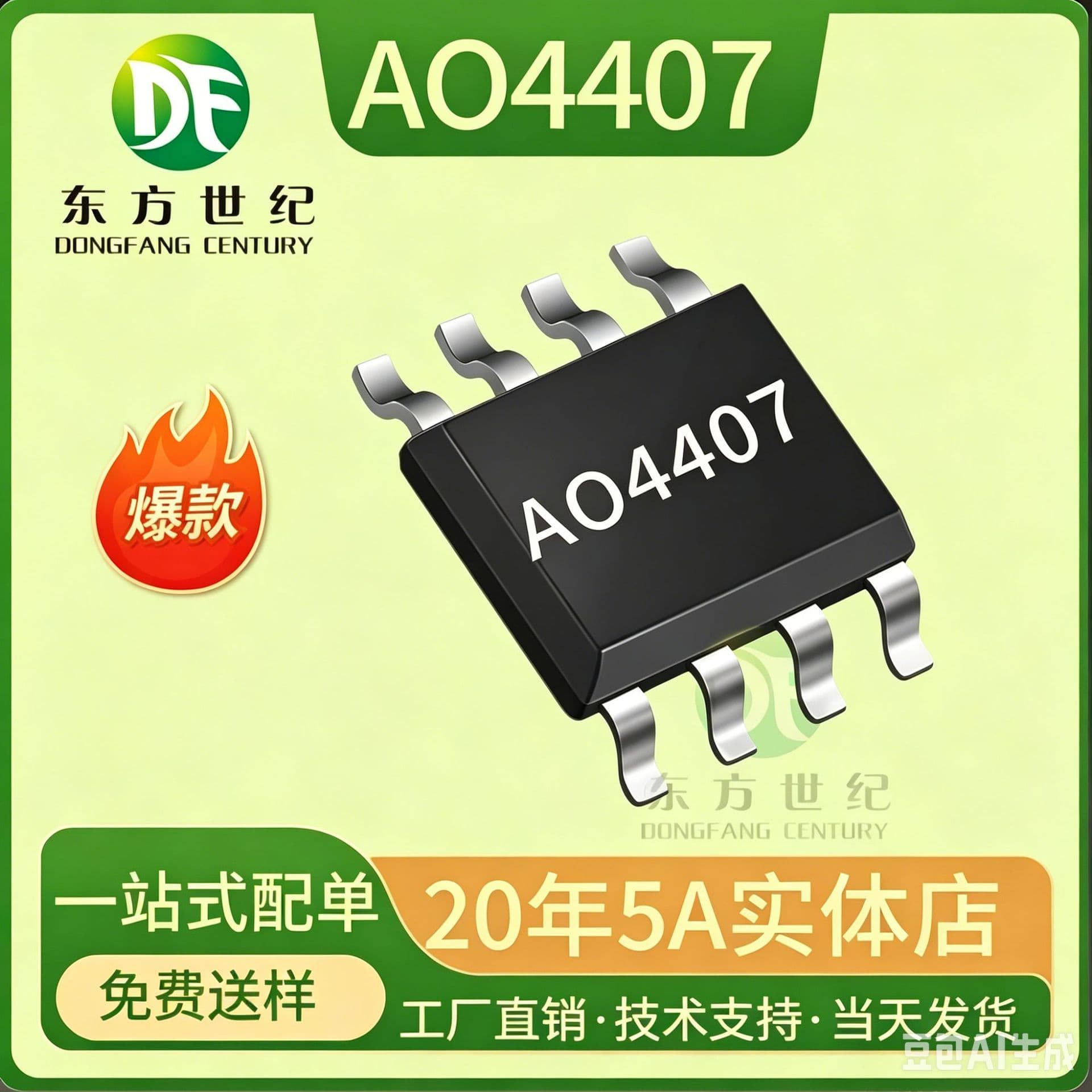 AO4407A MOS Tube AO4407 P-Channel 10A/12A 30V Package SOP8 4407